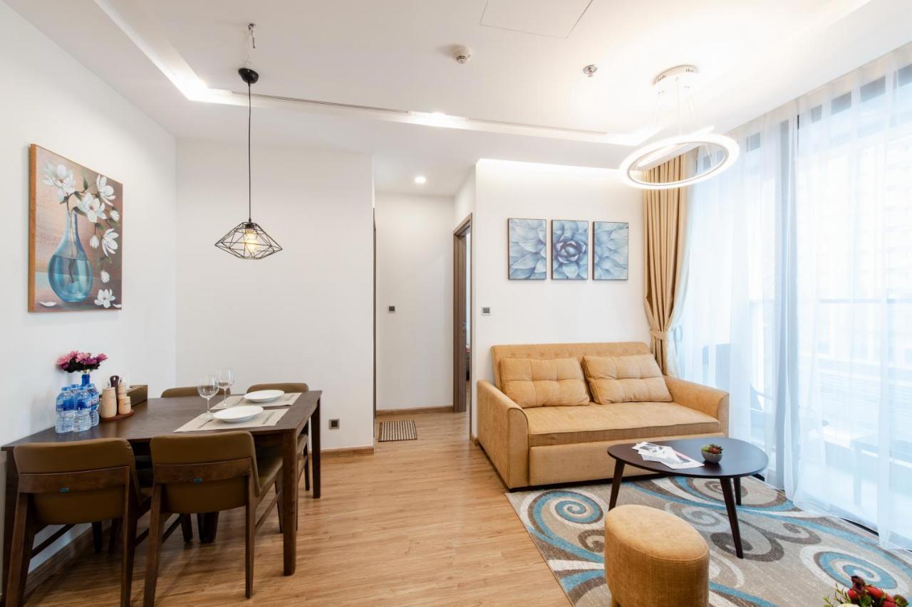 Hi-Home Suites - Vinhomes Metropolis Hanoj Exteriér fotografie